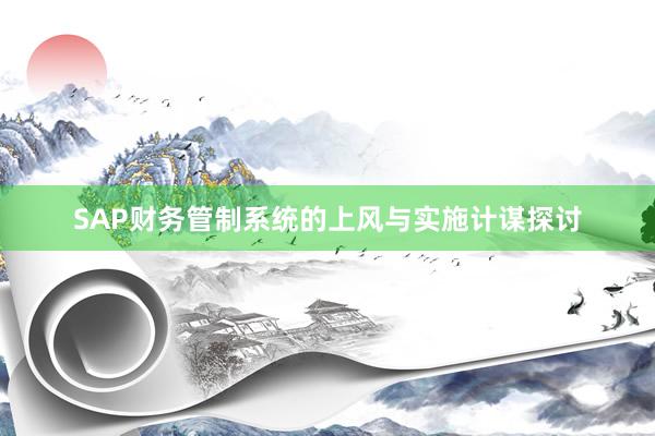 SAP财务管制系统的上风与实施计谋探讨